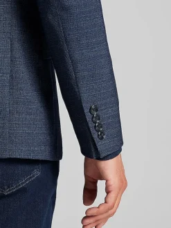 Sport Coats|Sport Coats-Calvin Klein Slim Fit Tic Sport Coat Blue Tic