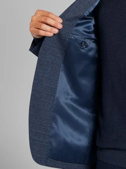 Sport Coats|Sport Coats-Calvin Klein Slim Fit Tic Sport Coat Blue Tic