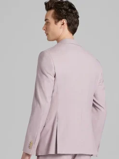 Big & Tall Suits|2-piece Suits-Wilke-Rodriguez Slim Fit Tic Suit Rose Tic