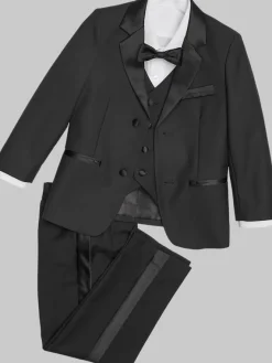 Boys Clothing-Peanut Butter Collection Slim Fit Toddler Tuxedo Black