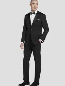 Tuxedos|Big & Tall Suits-Wilke-Rodriguez Slim Fit Tuxedo Formal Black