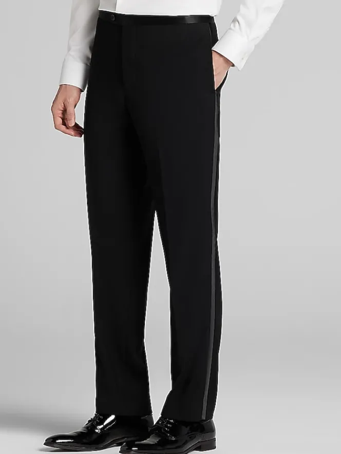 Tuxedos-Pronto Uomo Platinum Slim Fit Tuxedo Pants Formal