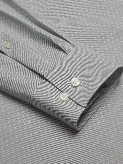 Patterned Dress Shirts|Designer Dress Shirts-Awearness Kenneth Cole Slim Fit Ultra Performance Stretch Dobby Check Dress Shirt Grey