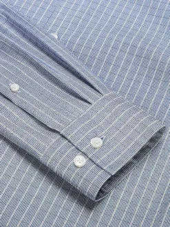 Patterned Dress Shirts|Designer Dress Shirts-Awearness Kenneth Cole Slim Fit Ultra Performance Stretch Grid Plaid Dress Shirt Royal Blue