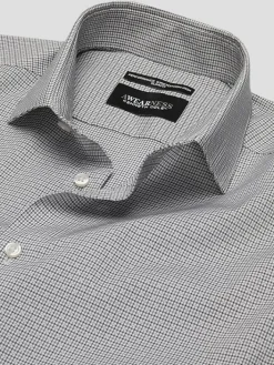 Patterned Dress Shirts|Designer Dress Shirts-Awearness Kenneth Cole Slim Fit Ultra Performance Stretch Dress Shirt Grey