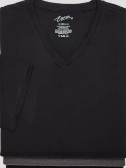Underwear-Egara Slim Fit V-Neck T-Shirt, 3-Pack Multi