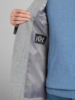 Sport Coats|Sport Coats-JOE Joseph Abboud Slim Fit Windowpane Sport Coat Grey Windowpane
