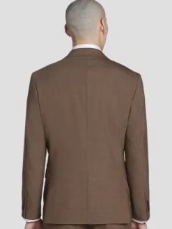 3-piece Suits|Suit Separates-JOE Joseph Abboud Slim Fit Wool Blend Sharkskin Suit Jacket Carmel