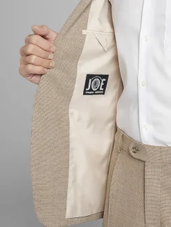 3-piece Suits|Suit Separates-JOE Joseph Abboud Slim Fit Wool Blend Suit Jacket Tan Tic