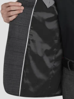 3-piece Suits|Suit Separates-Calvin Klein Slim Fit Wool Blend Suit Jacket Gray Plaid