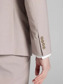 3-piece Suits|Suit Separates-Calvin Klein Slim Fit Wool Blend Suit Jacket Pink