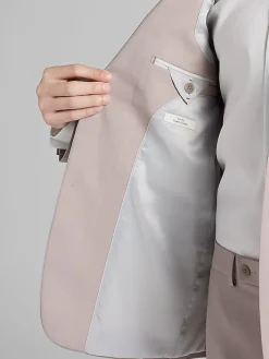 3-piece Suits|Suit Separates-Calvin Klein Slim Fit Wool Blend Suit Jacket Pink