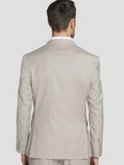 Suit Separates|3-piece Suits-JOE Joseph Abboud Slim Fit Wool Blend Suit Jacket Tan Sharkskin