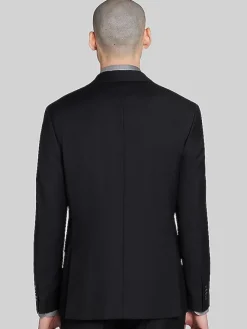 3-piece Suits|Suit Separates-JOE Joseph Abboud Slim Fit Wool Blend Suit Jacket Black Solid