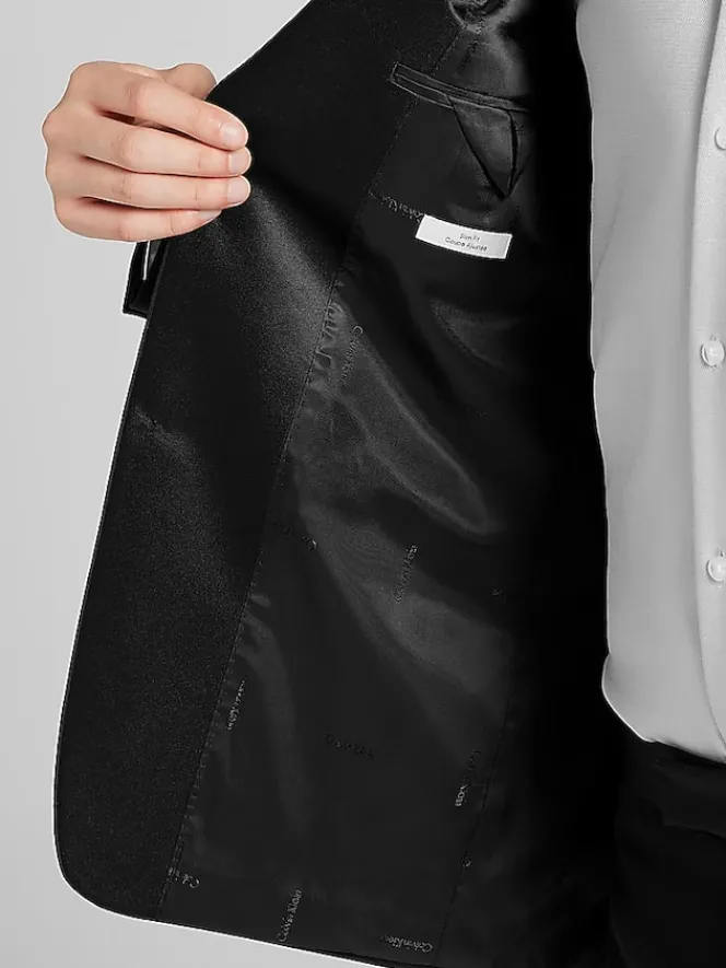 Tuxedos|Big & Tall Tuxedos-Calvin Klein Slim Fit Wool Tuxedo Jacket Formal