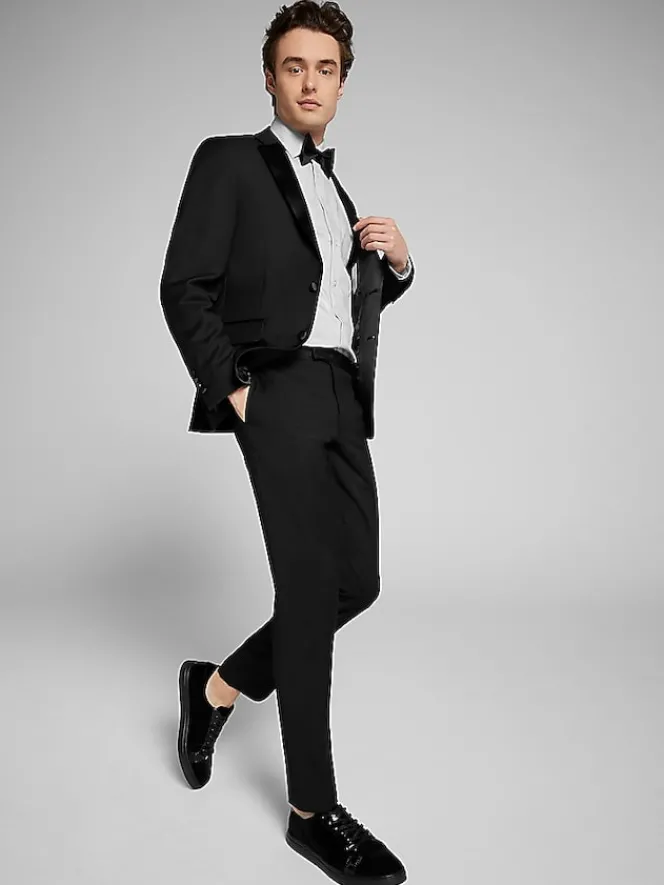 Tuxedos|Big & Tall Tuxedos-Calvin Klein Slim Fit Wool Tuxedo Jacket Formal