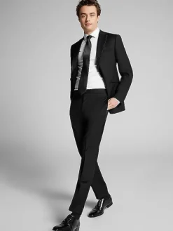 Tuxedos|Big & Tall Tuxedos-Calvin Klein Slim Fit Wool Tuxedo Jacket Formal