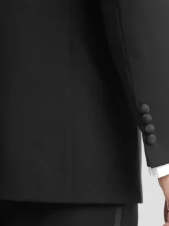 Tuxedos|Big & Tall Tuxedos-BLACK by Vera Wang Slim FIt Wool Tuxedo Jacket Black Formal