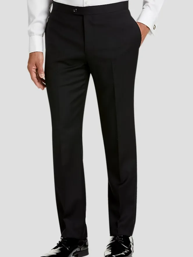 Tuxedos|Big & Tall Tuxedos-Calvin Klein Slim Fit Wool Tuxedo Pants Formal
