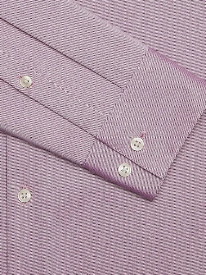 Solid Dress Shirts|Designer Dress Shirts-Calvin Klein Slim Fit Wrinkle-Resistant Dress Shirt Pink Solid