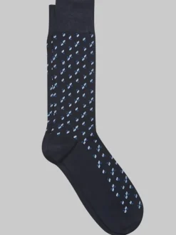 Socks-Pronto Uomo Small-Pattern Socks, 1-pair Blue