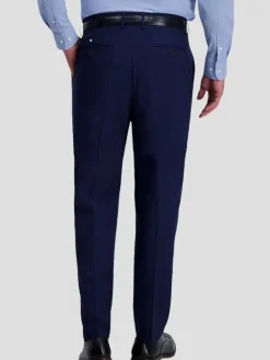 Dress Pants|3-piece Suits-Haggar Smart Wash&reg; Repreve&reg; Classic Fit Suit Pant Black Solid