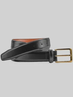 Belts-Johnston &Amp; Murphy Smooth Basic Belt Black