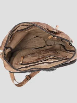 Travel & Luggage-Bedstu Socrates Leather Multiuse Backpack Tan