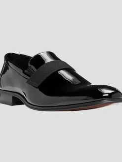 Dress & Formal Shoes|Loafers & Slip-ons-Joseph Abboud Soiree Patent Leather Slip-on Shoes Formal