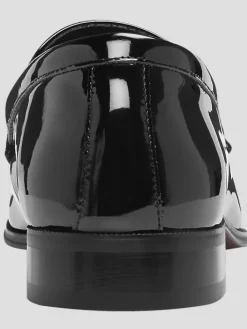 Dress & Formal Shoes|Loafers & Slip-ons-Joseph Abboud Soiree Patent Leather Slip-on Shoes Formal