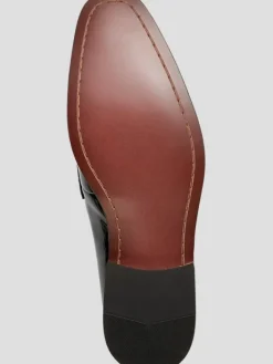 Dress & Formal Shoes|Loafers & Slip-ons-Joseph Abboud Soiree Patent Leather Slip-on Shoes Formal