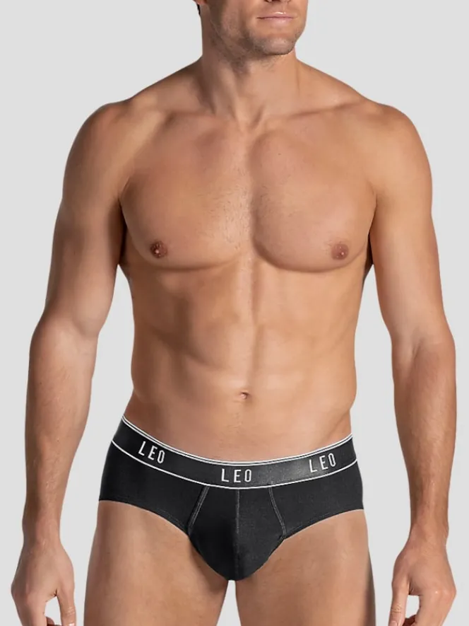 Underwear-Leo By Leonisa Solid Ultra-Light Briefs, Single-Pack Black