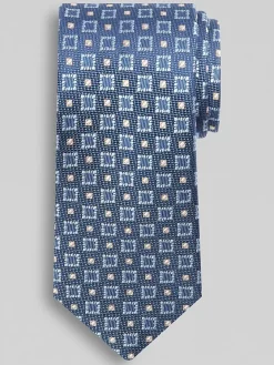 Ties-Joseph Abboud Squares Tie Burgundy