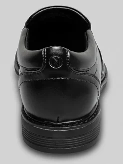 Loafers & Slip-ons|Dress & Formal Shoes-Nunn Bush Stark Moc Toe Shoes Black