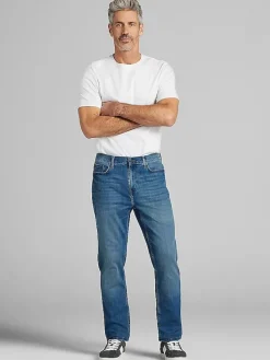 Big & Tall Jeans|Casual Shop-Joseph Abboud Straight Fit Comfort Stretch Jeans Black