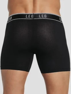 Underwear-Leo By Leonisa Support Pouch Boxer Briefs, Single-Pack Black