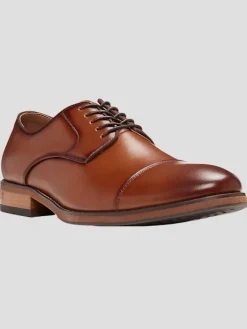 Dress & Formal Shoes|Oxfords-Florsheim Surge Leather Cap Toe Oxfords Black