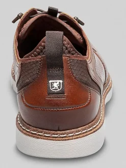 Casual Shoes|Casual Shoes-Stacy Adams Sync Plain Toe Elastic Lace Shoes Black