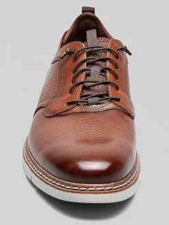 Casual Shoes|Casual Shoes-Stacy Adams Sync Plain Toe Elastic Lace Shoes Black