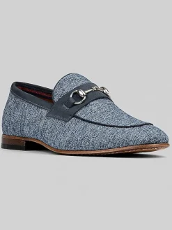 Loafers & Slip-ons-Donald Pliner Ted Moc Toe Bit Loafers Blue