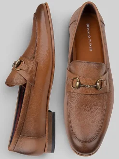 Loafers & Slip-ons-Donald Pliner Ted Moc Toe Bit Loafers Saddle