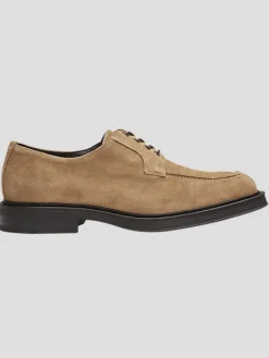 Oxfords|Dress & Formal Shoes-Bruno Magli Teo Suede Moc Toe Oxfords Tan Suede
