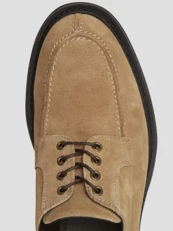Oxfords|Dress & Formal Shoes-Bruno Magli Teo Suede Moc Toe Oxfords Tan Suede