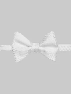 Bow Ties-Calvin Klein Textured Formal Pre-Tied Bow Tie Black