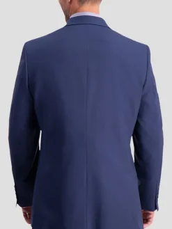 3-piece Suits|Suit Separates-Haggar Travel Performance Tailored Fit Suit Jacket Black Solid