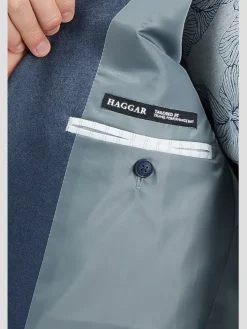 3-piece Suits|Suit Separates-Haggar Travel Performance Tailored Fit Suit Jacket Black Solid