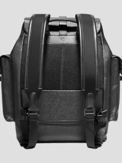 Travel & Luggage-Cole Haan Triboro Leather Rucksack Backpack Black