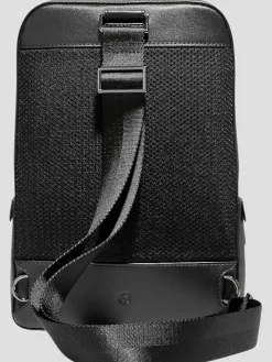 Travel & Luggage-Cole Haan Triboro Leather Sling Bag Black