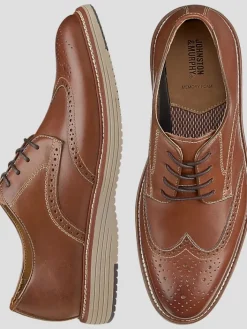 Casual Shoes|Casual Shoes-Johnston &Amp; Murphy Upton Leather Wingtip Oxfords Black