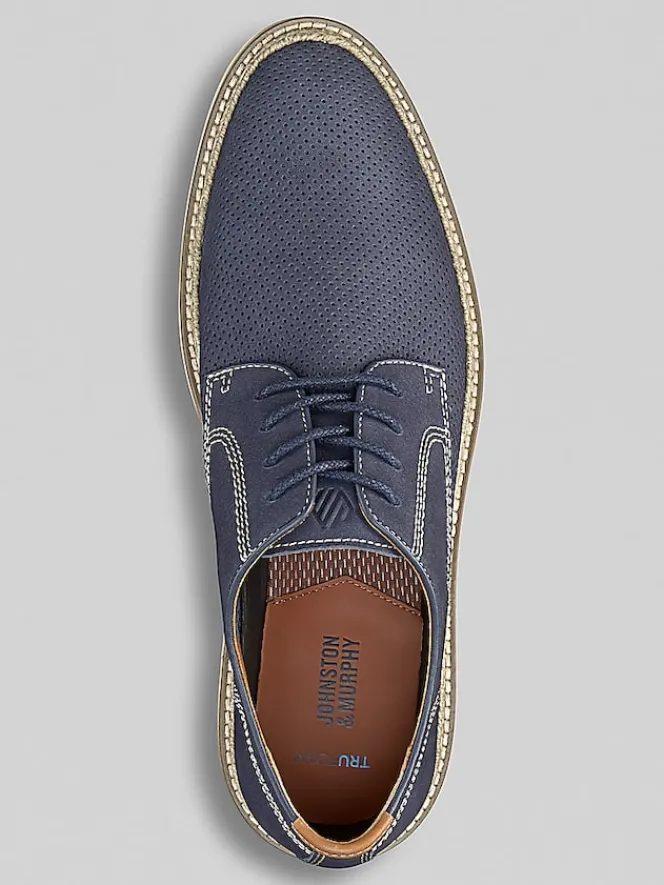 Casual Shoes|Casual Shoes-Johnston &Amp; Murphy Upton Perforated Plain Toe Oxfords Navy